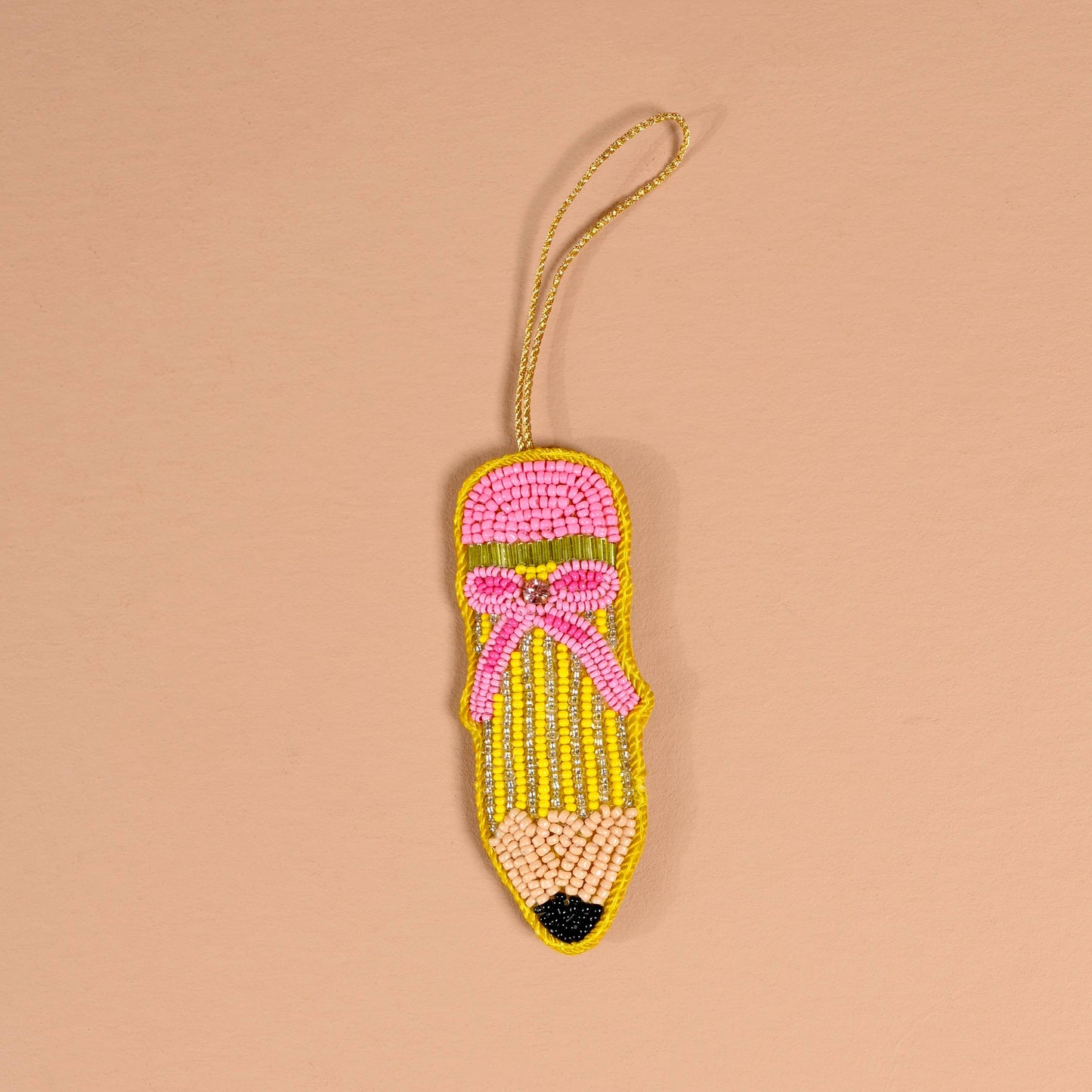 Handcrafted Beaded Ornament-Pencil