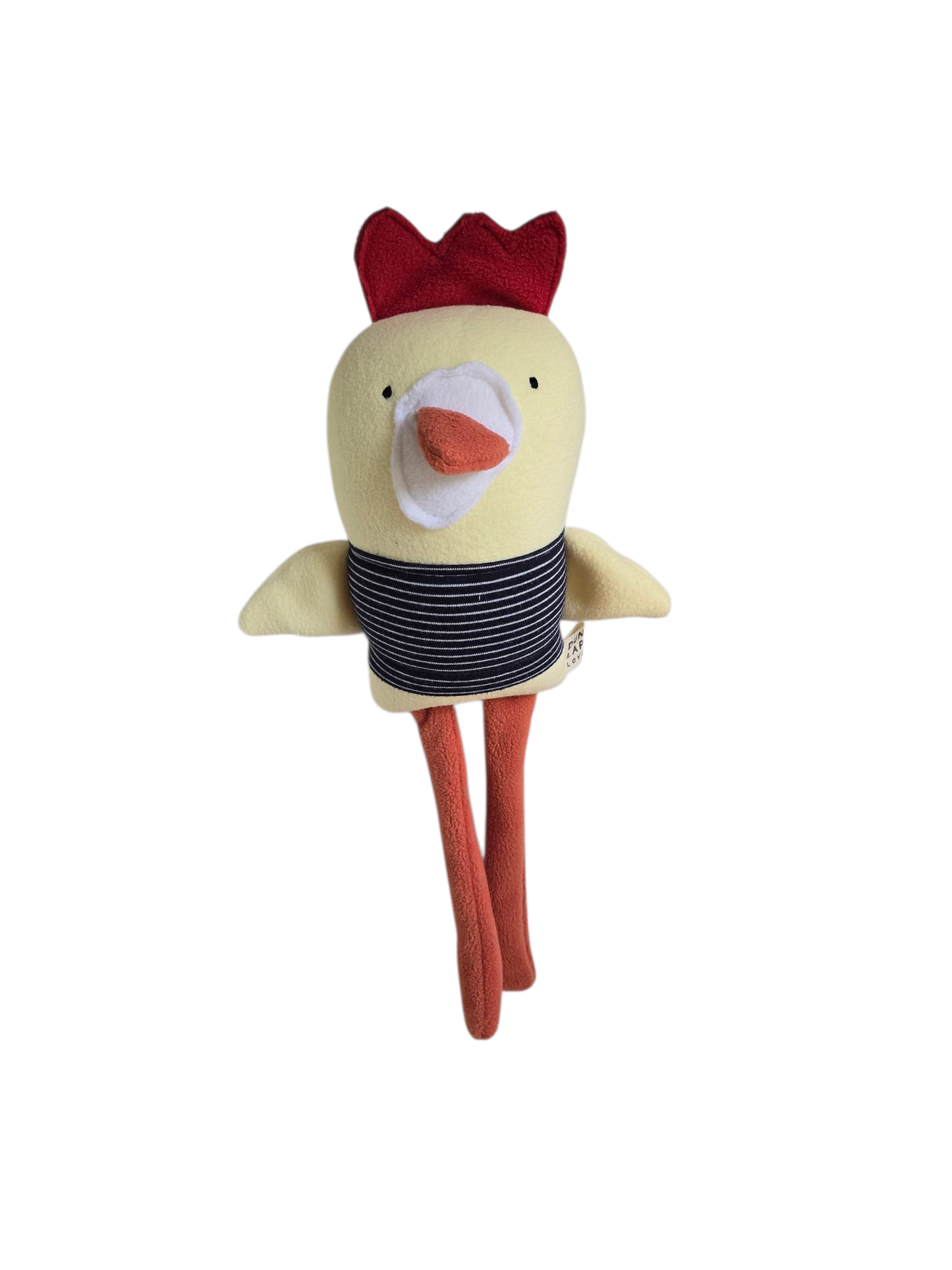 Charles the Chicken, handmade plush toy