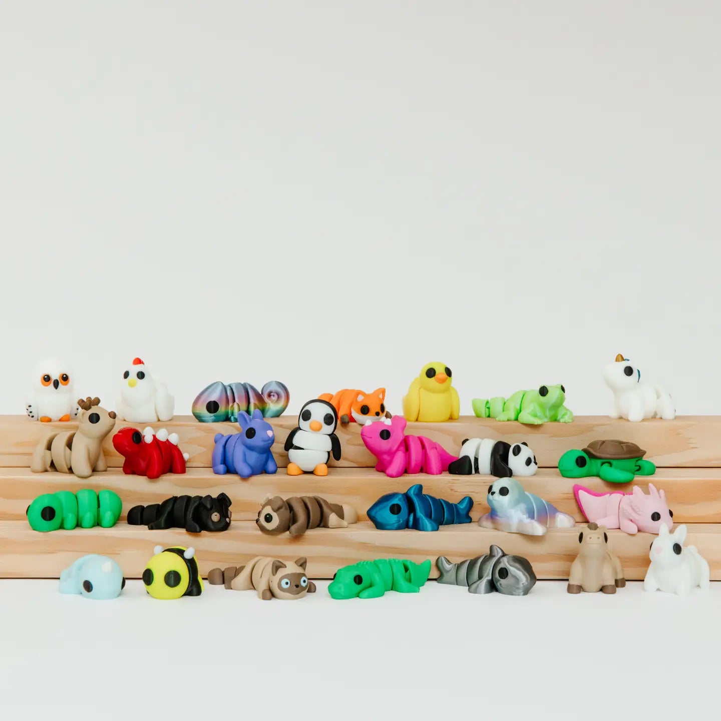 Tiny 3D Printed Pocket Animal Fidgets