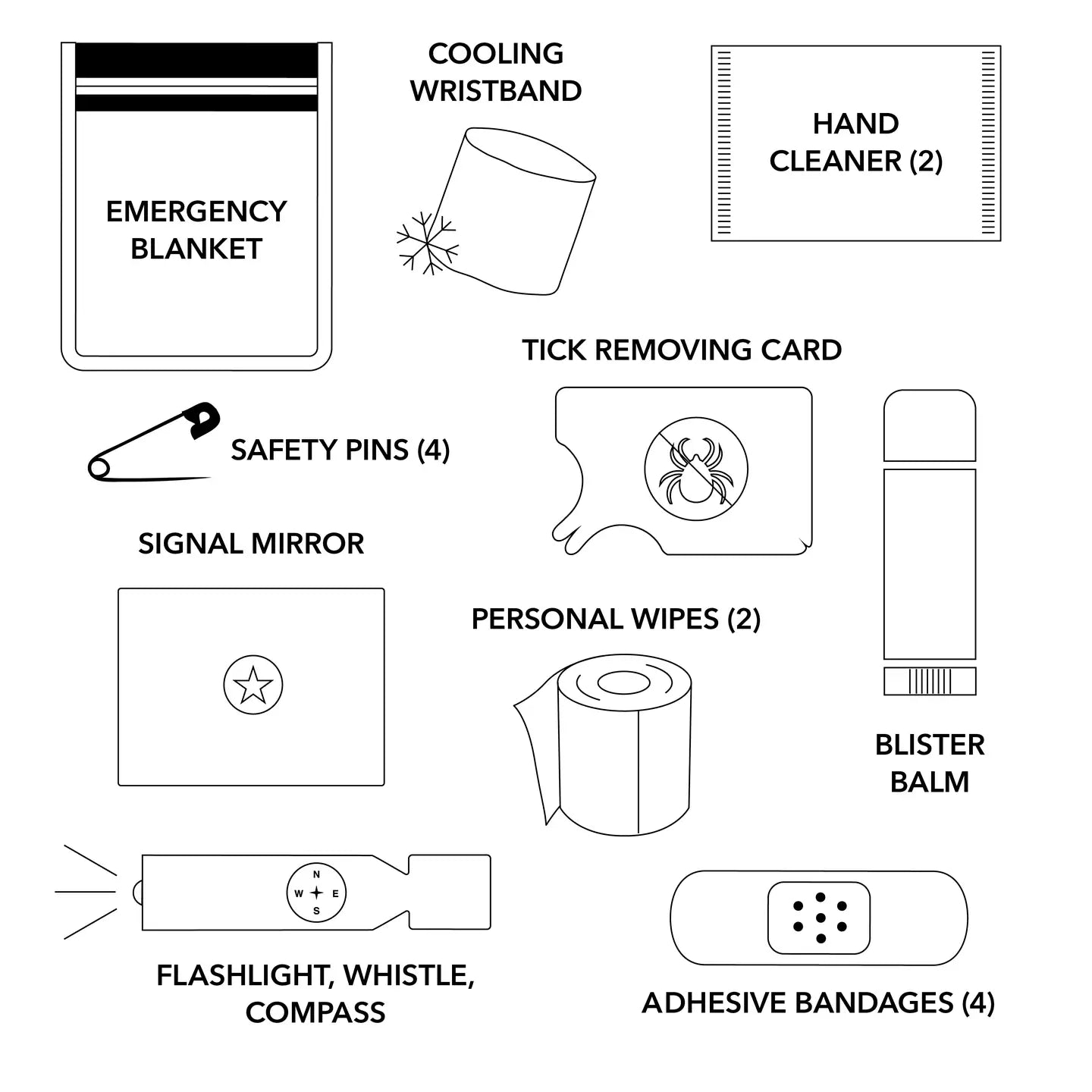 Velvet Scarf Minimergency Kit