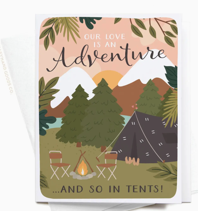 Our Love Is An Adventure Greeting Card