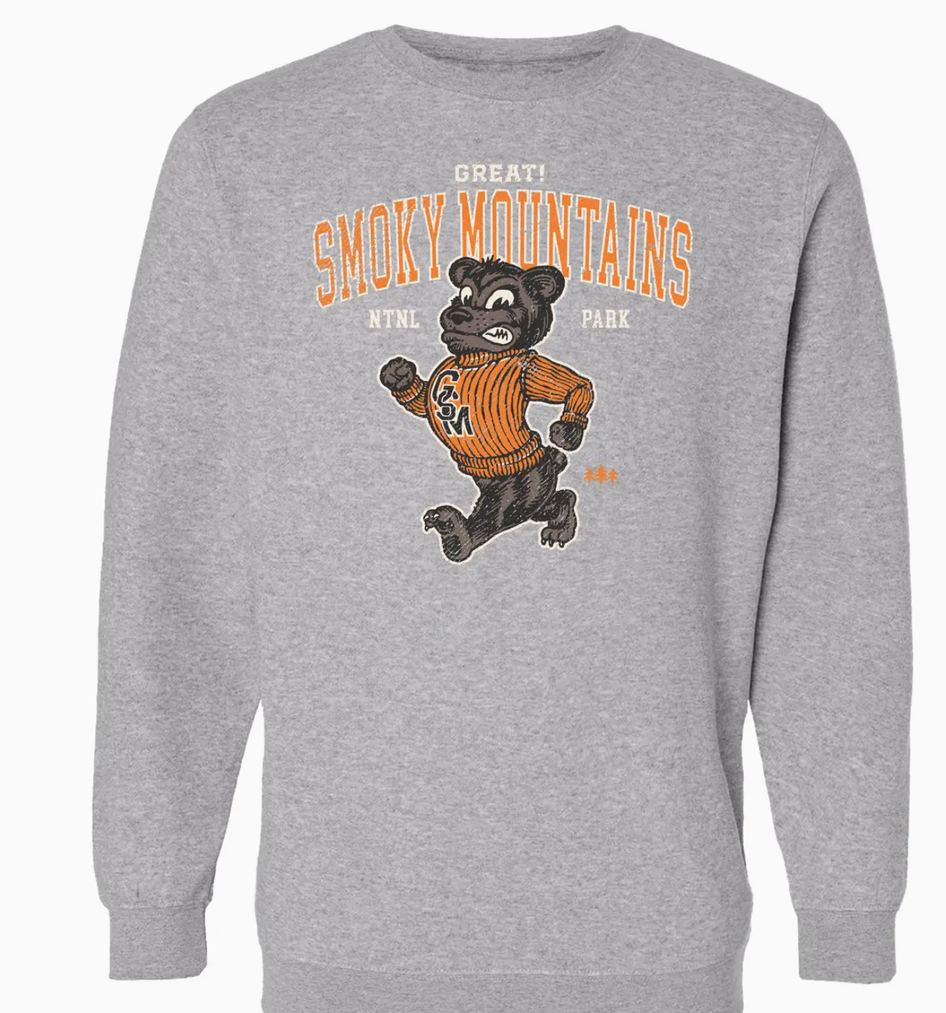 Great Smoky Mountains Mascot Cloudfit Crewneck Sweatshirt