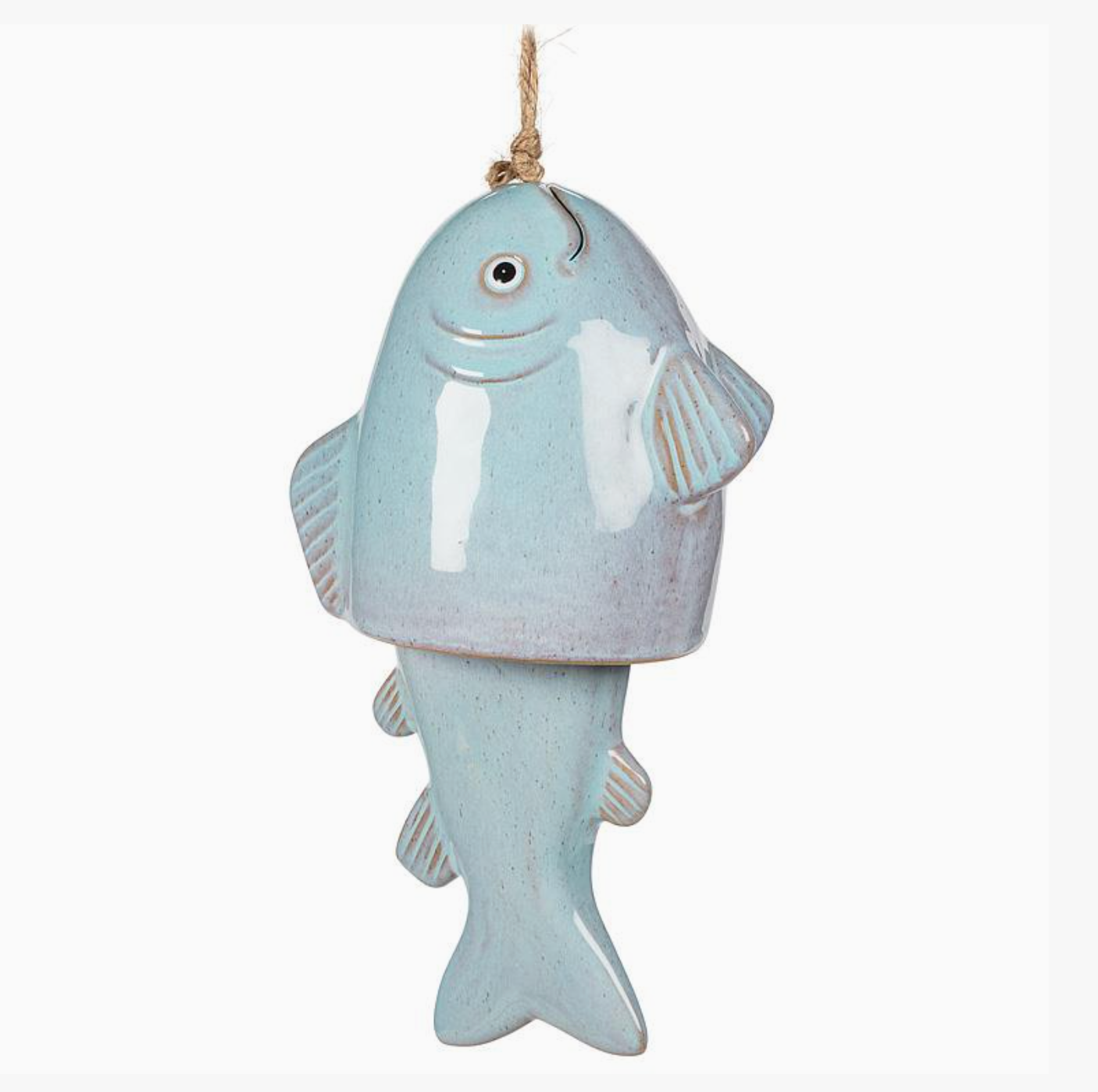 Large Fish Wind Chime-Blue-10"H