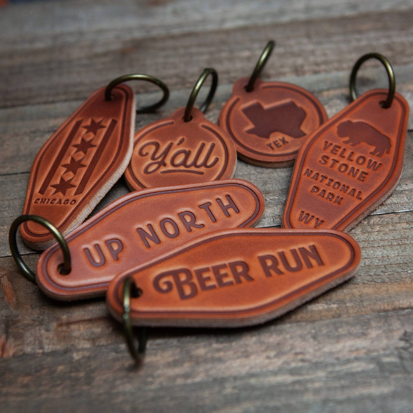 Drive It Golf Cart Leather Keychain Motel Style