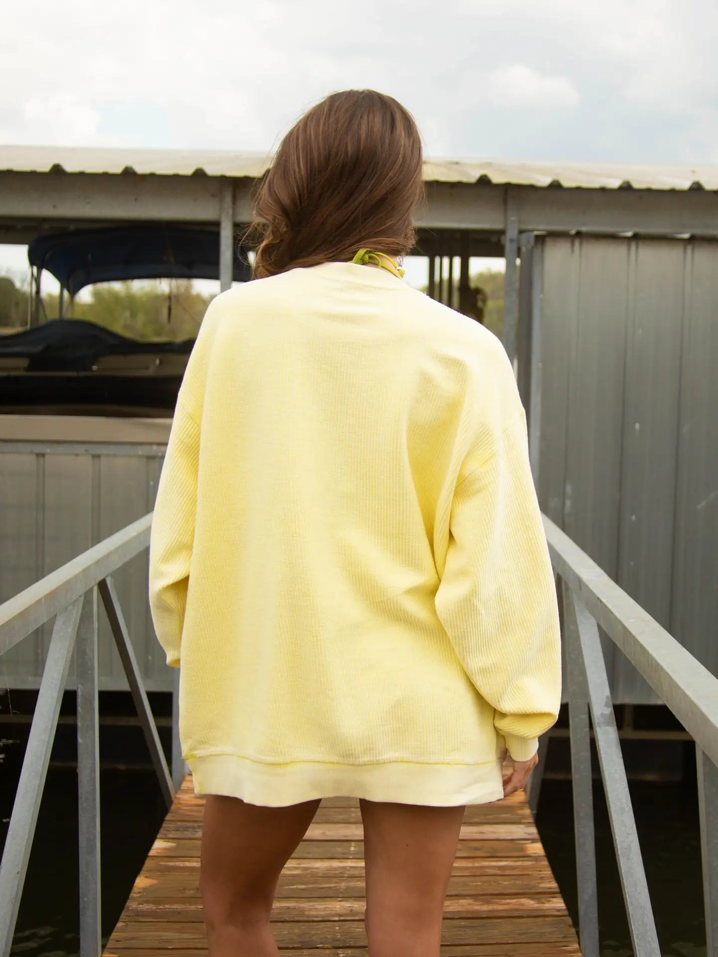 Lake Day Cord Sweatshirt