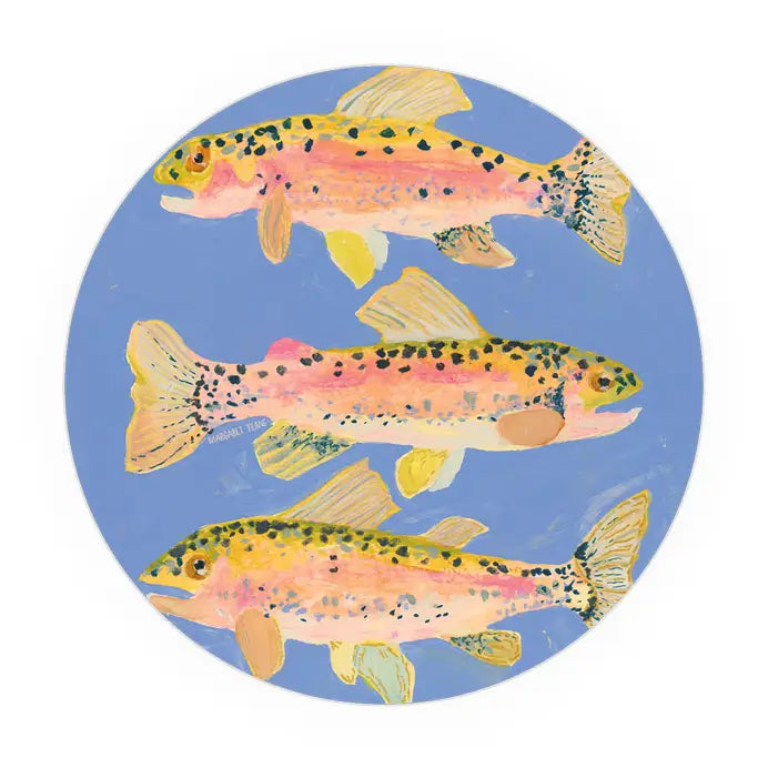 Three Fish Seedlings Coaster