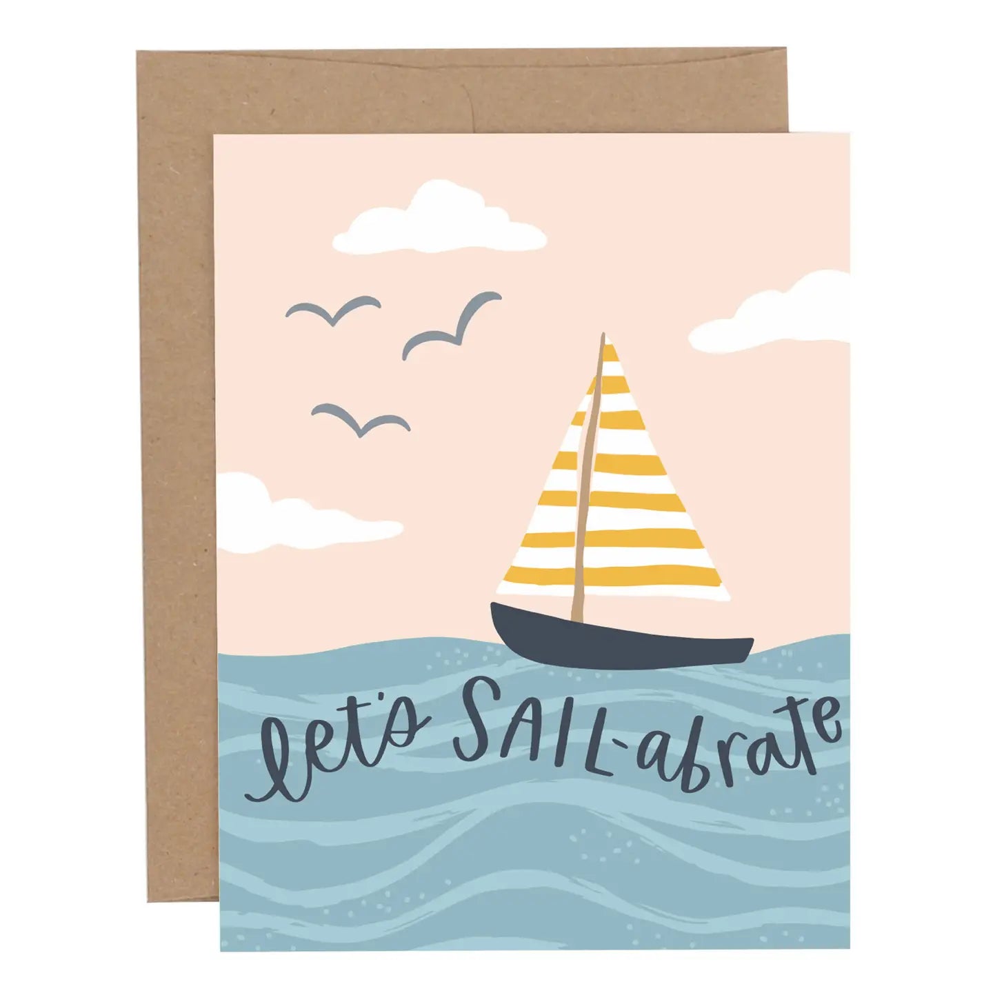 Let's Sail-Abrate Celebrate Congratulations Greeting Card