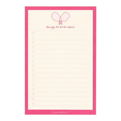 Things To Dink About Pickleball Notepad