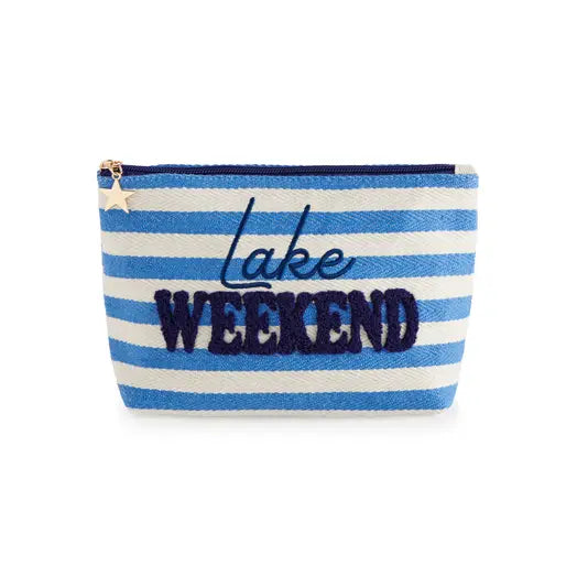 "Lake Weekend" Large Zip Pouch