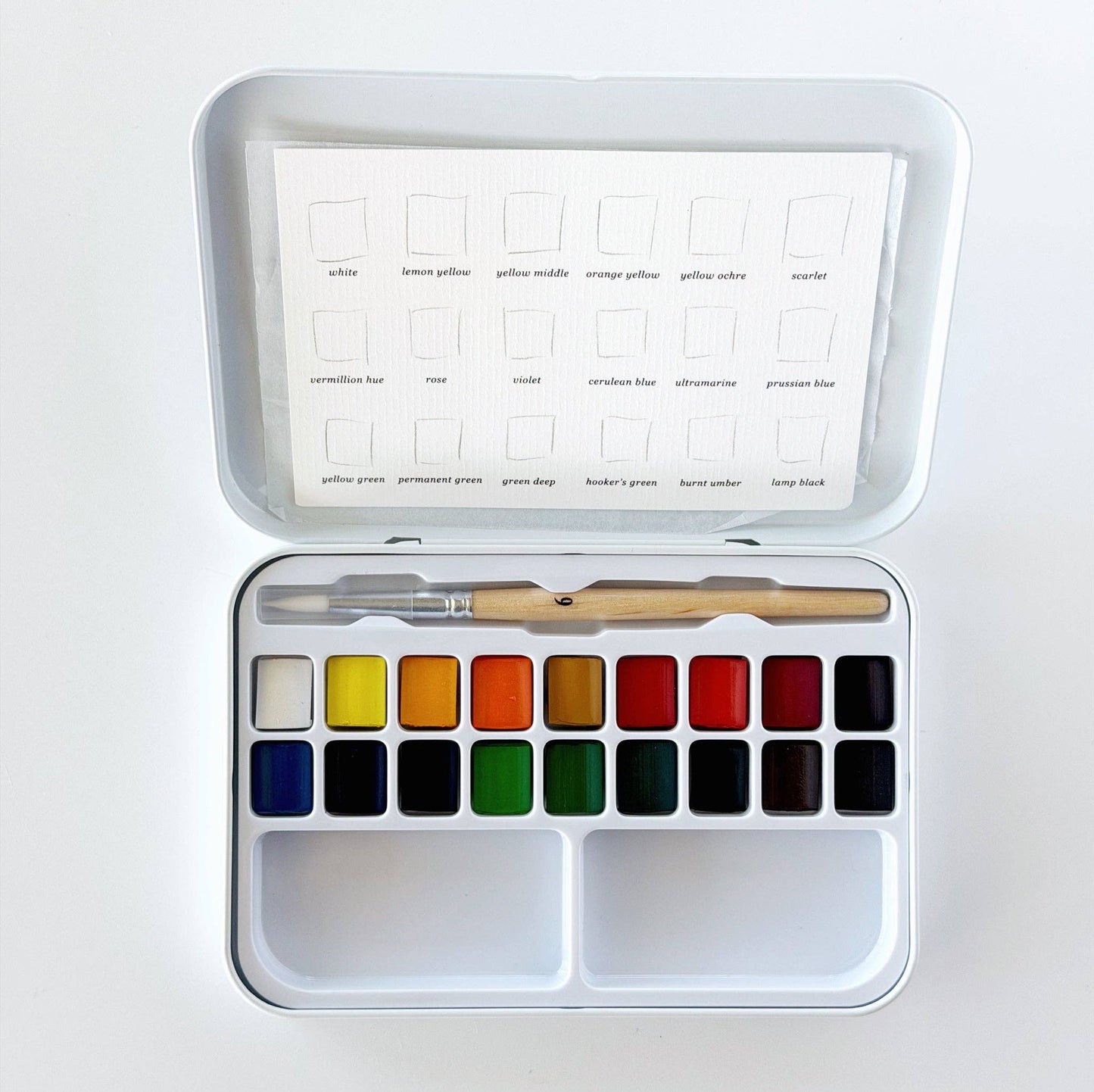 Watercolor Paint Set with Brush