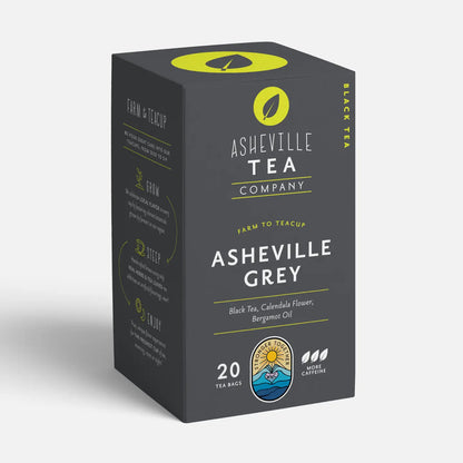 Tea Box with Asheville Grey Individual Tea Bags