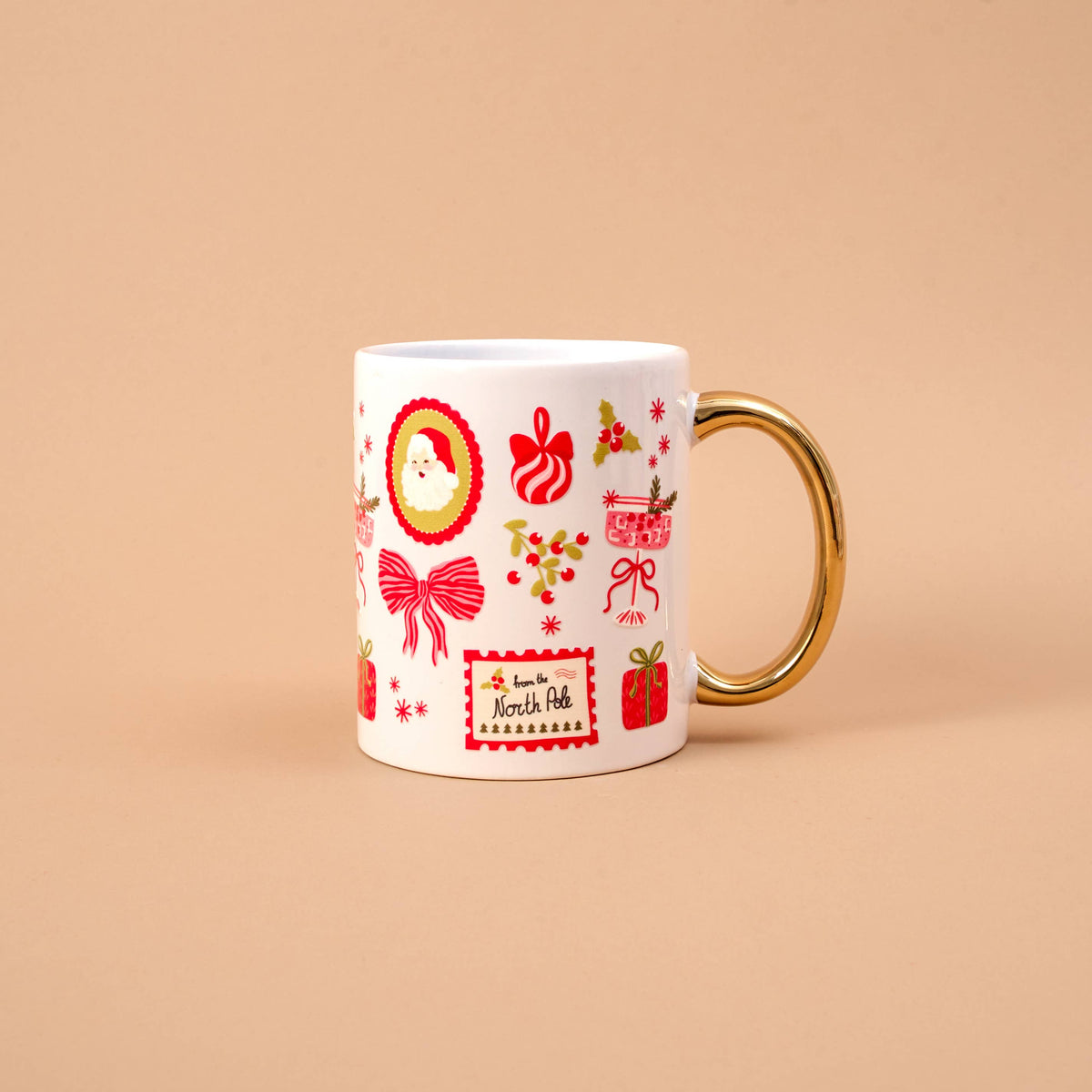 Cozy Cute Ceramic Mug-Mistletoe Magic
