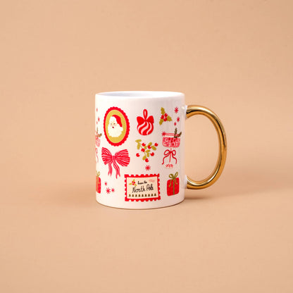 Cozy Cute Ceramic Mug-Mistletoe Magic