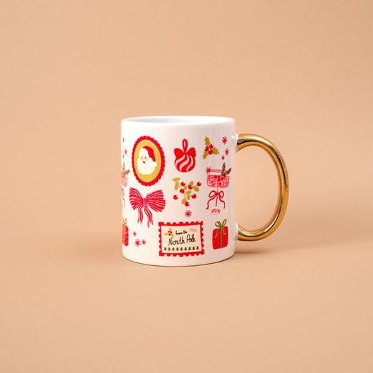 Cozy Cute Ceramic Mug-Mistletoe Magic