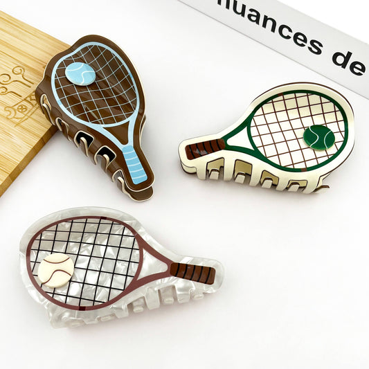 Tennis Racket Claw Clip, Sports Series Hair Clip