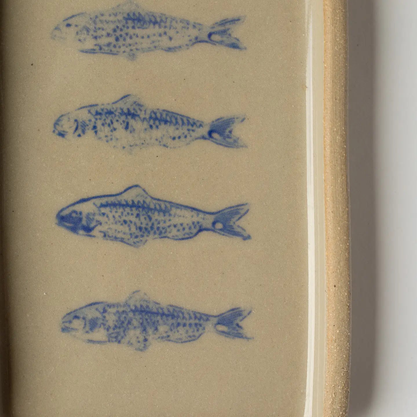 Blue Sardine Handmade Ceramic Tray