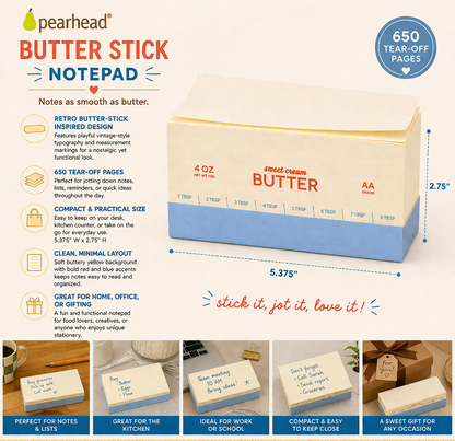 Retro Butter Paper Notepad