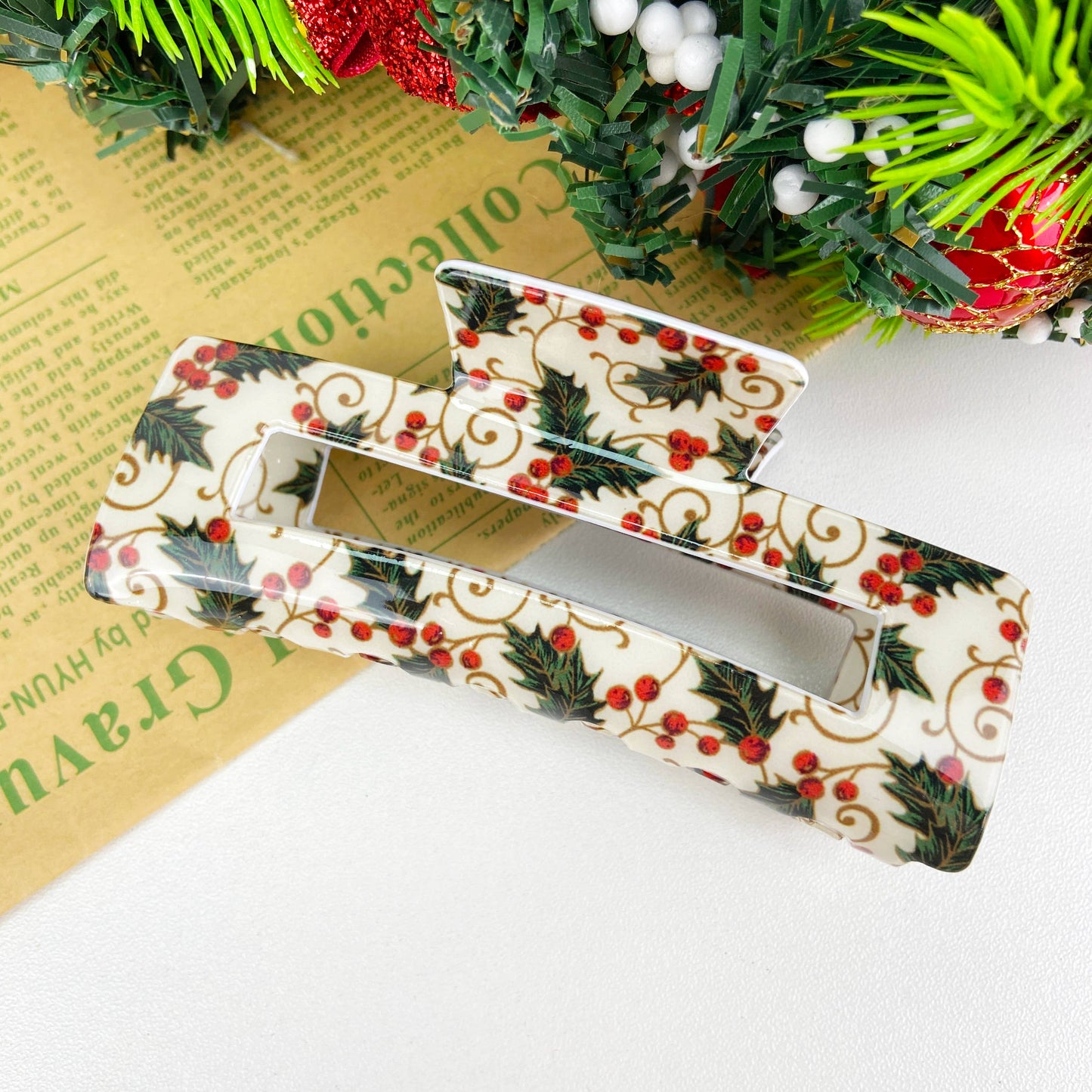 Funny Christmas Hair Clip Snowflake Bells