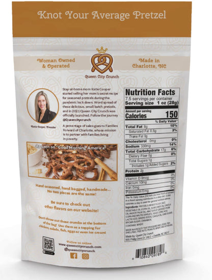 Cinnamon Sugar pretzels 7.5oz gift bag