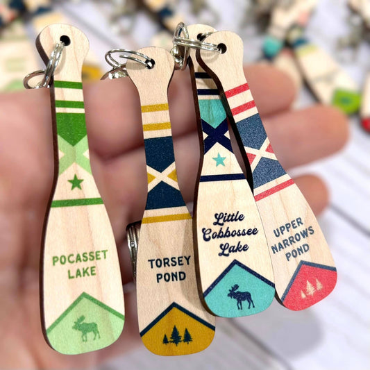 Lake Norman Paddle Keychain