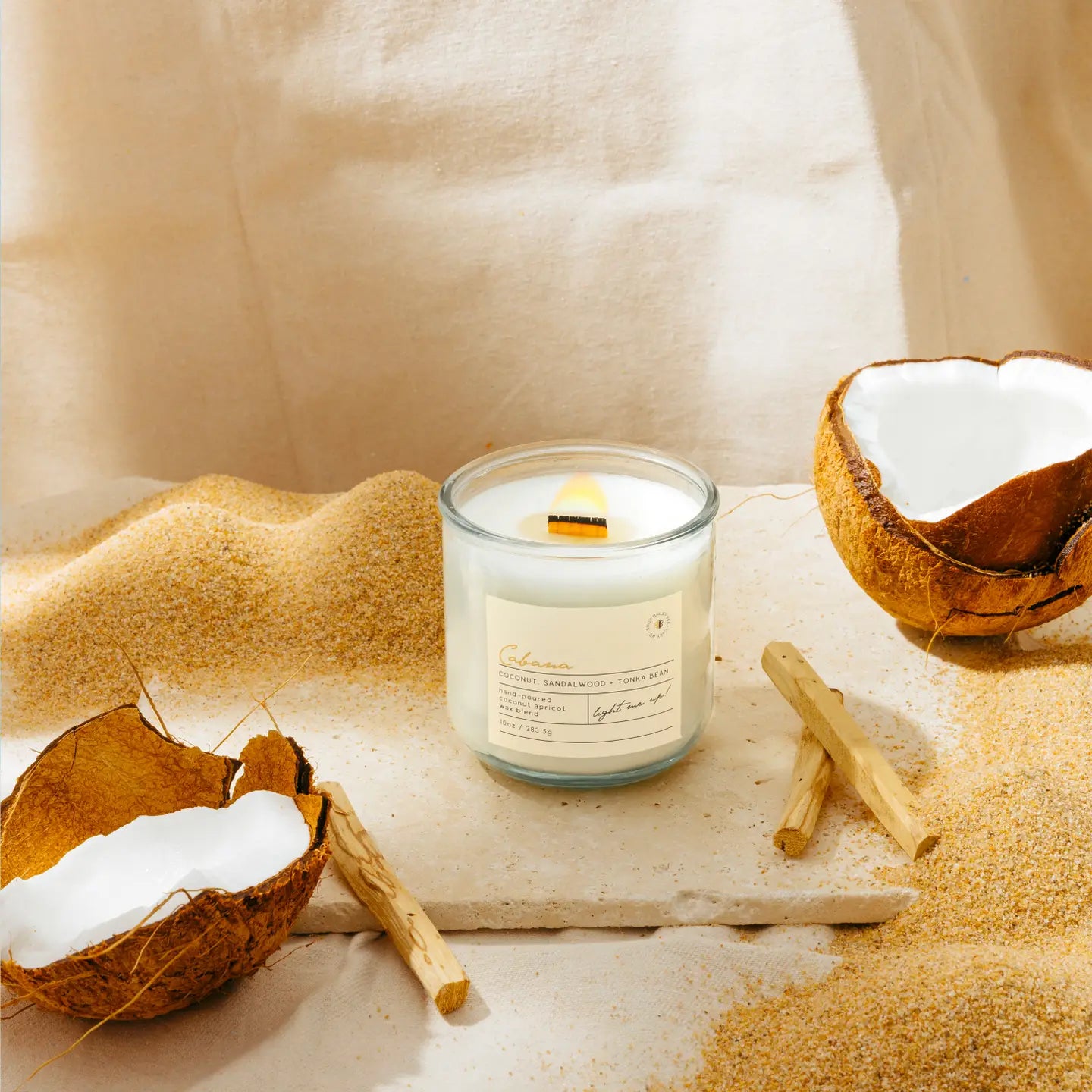 Cabana | 11oz Recycled Glass Coconut Wax Candle