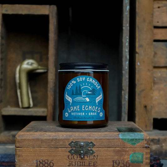 Ambush Candle Co. - Lake Echoes | Vetiver + Sage 8oz Soy Candle