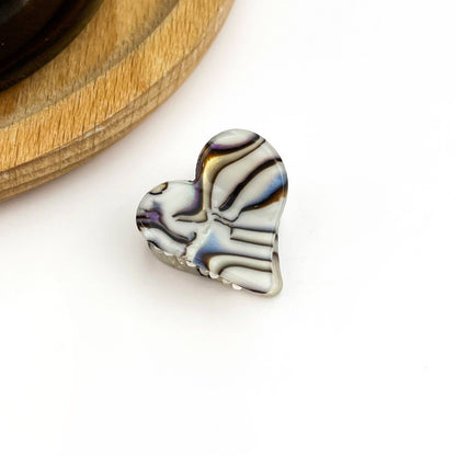 Mini Heart Hair Claw Clip, Valentine's Day Accessory