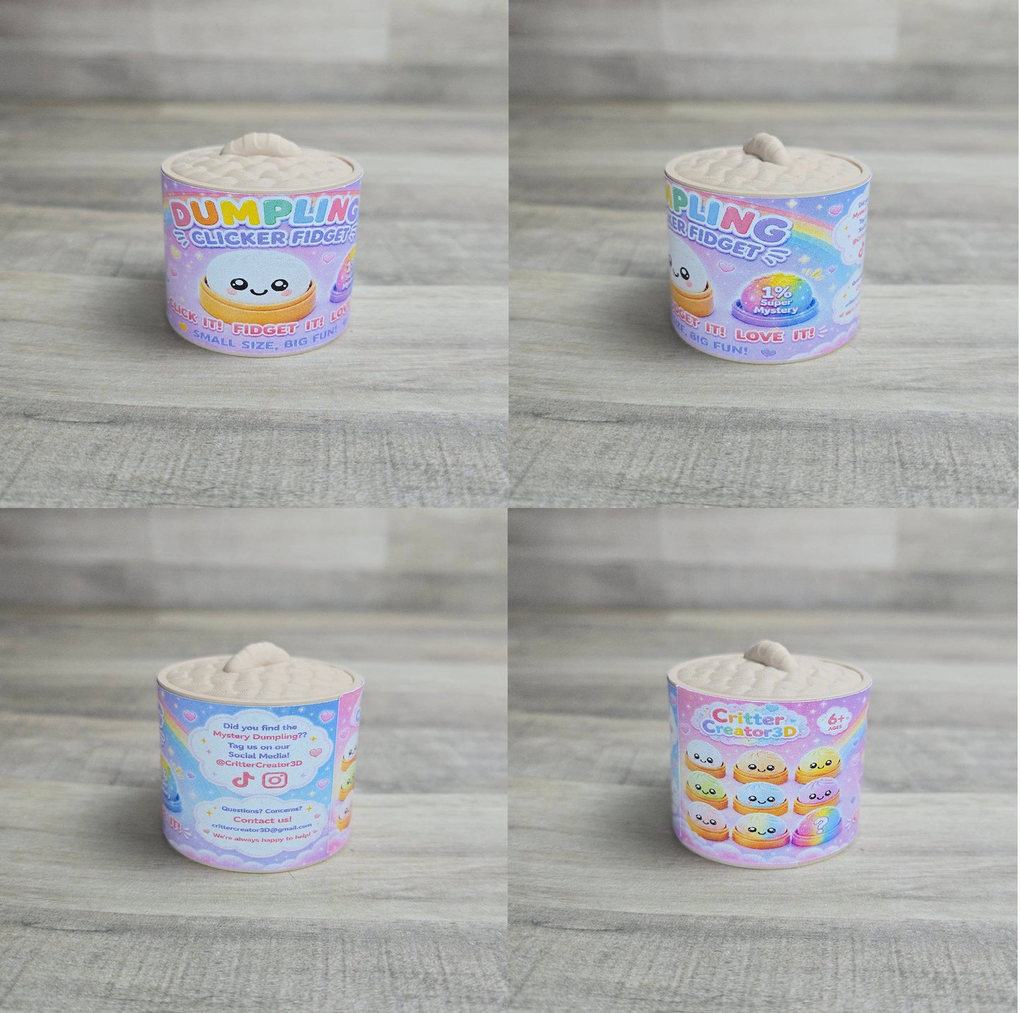 Mystery Dumpling Clicker Fidget Toy