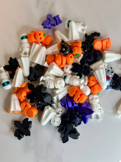Tiny 3D Printed Pocket Halloween Fidgets