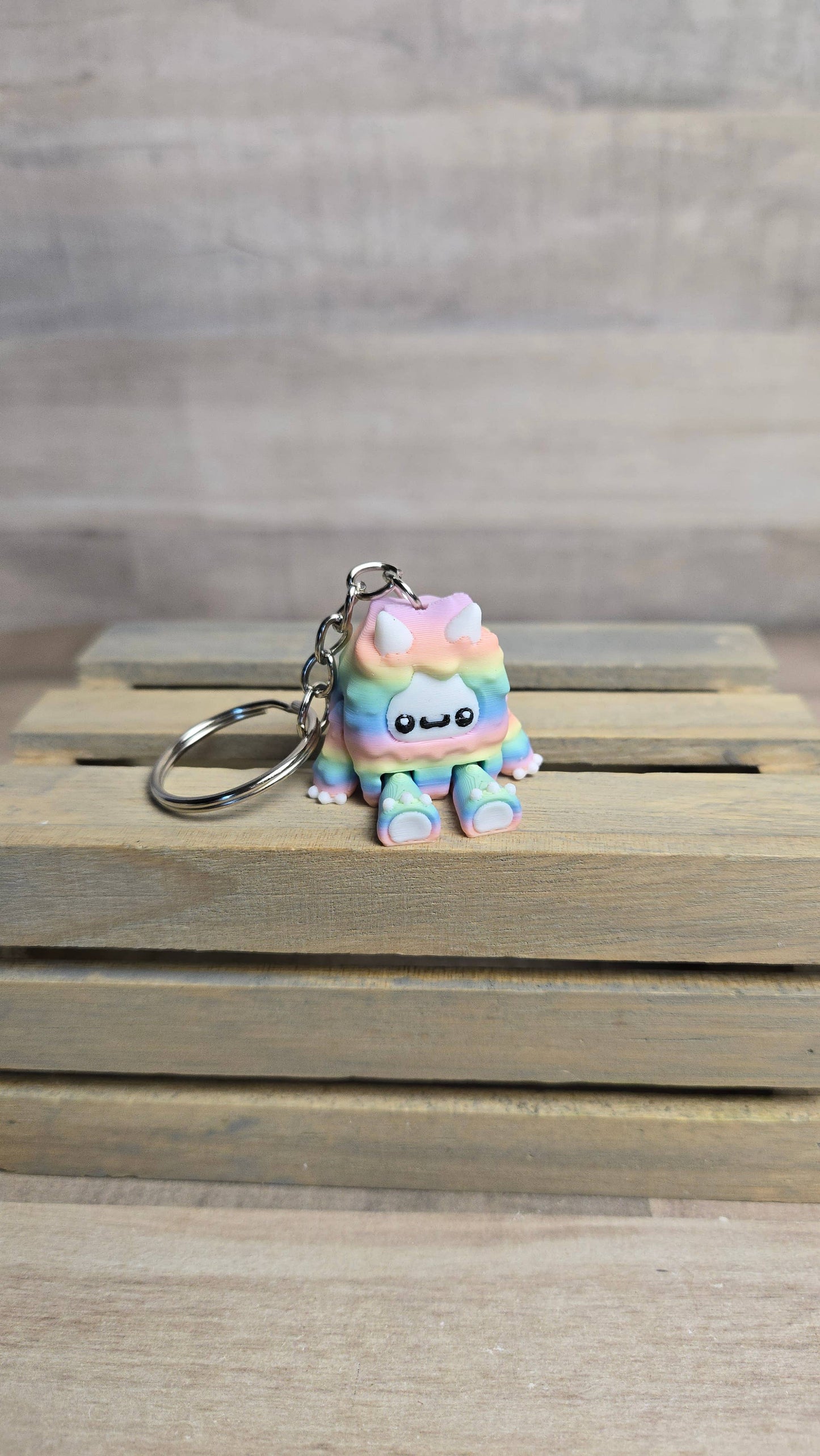 Bigfoot & Yeti Cryptid Fidget Keychain