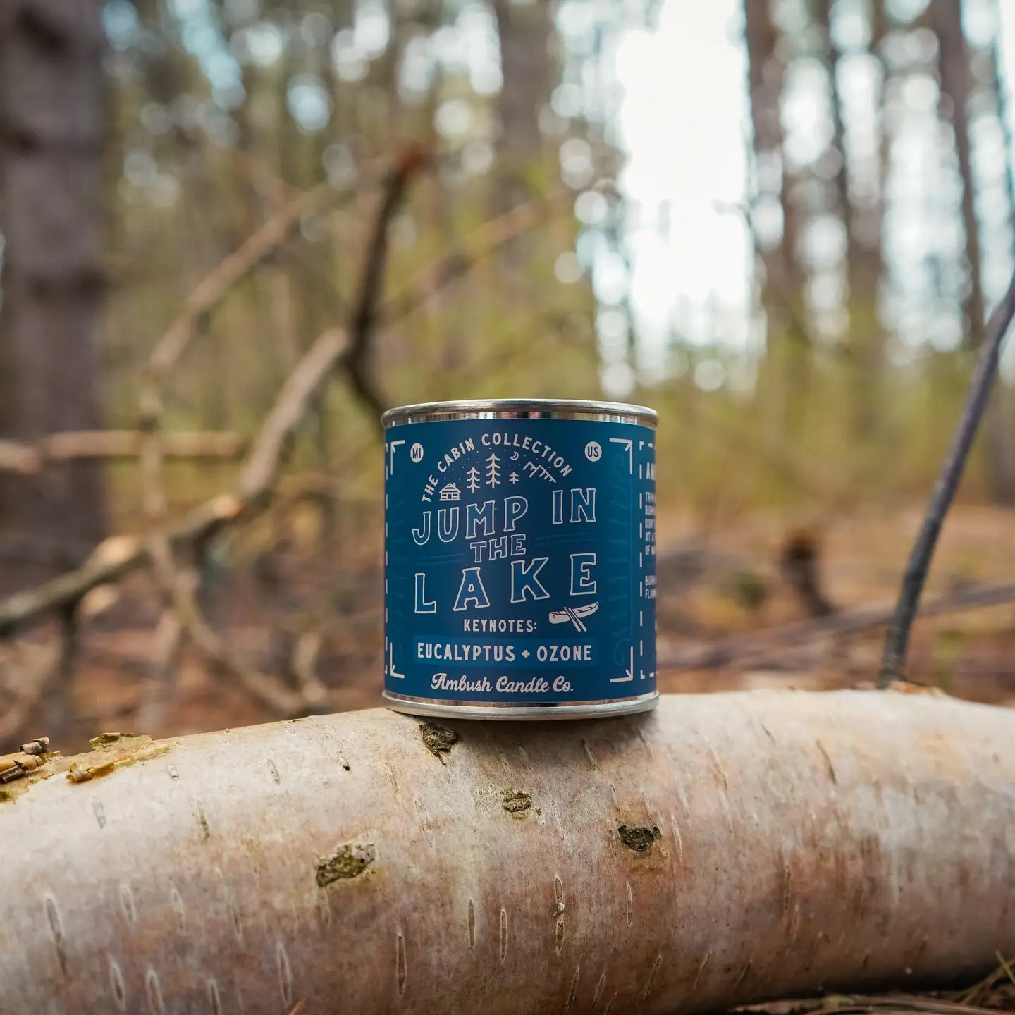 Jump in the Lake | Eucalyptus + Ozone 8oz Soy Candle