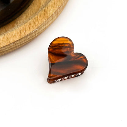 Mini Heart Hair Claw Clip, Valentine's Day Accessory