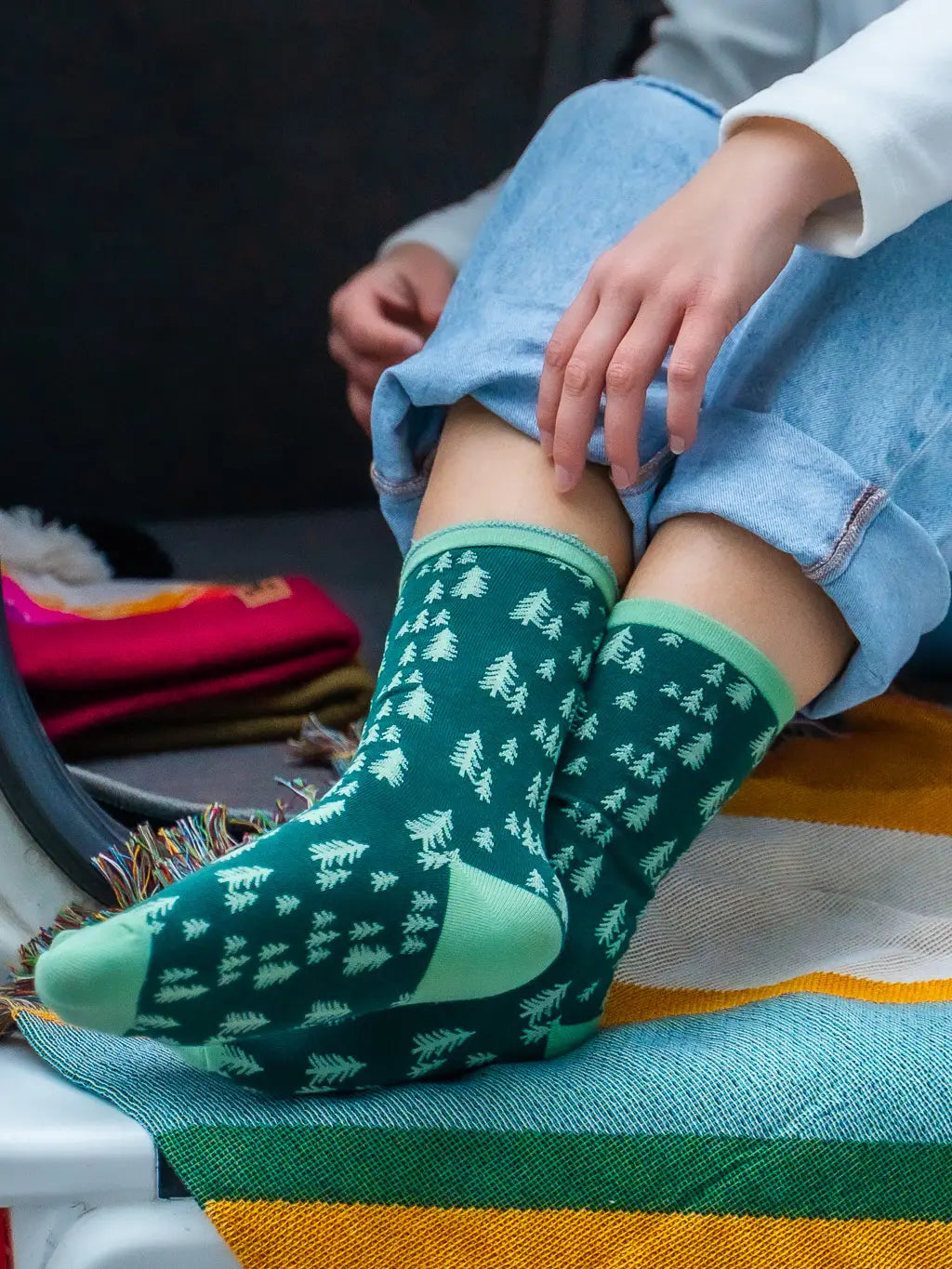 Pine Trees Unisex Socks