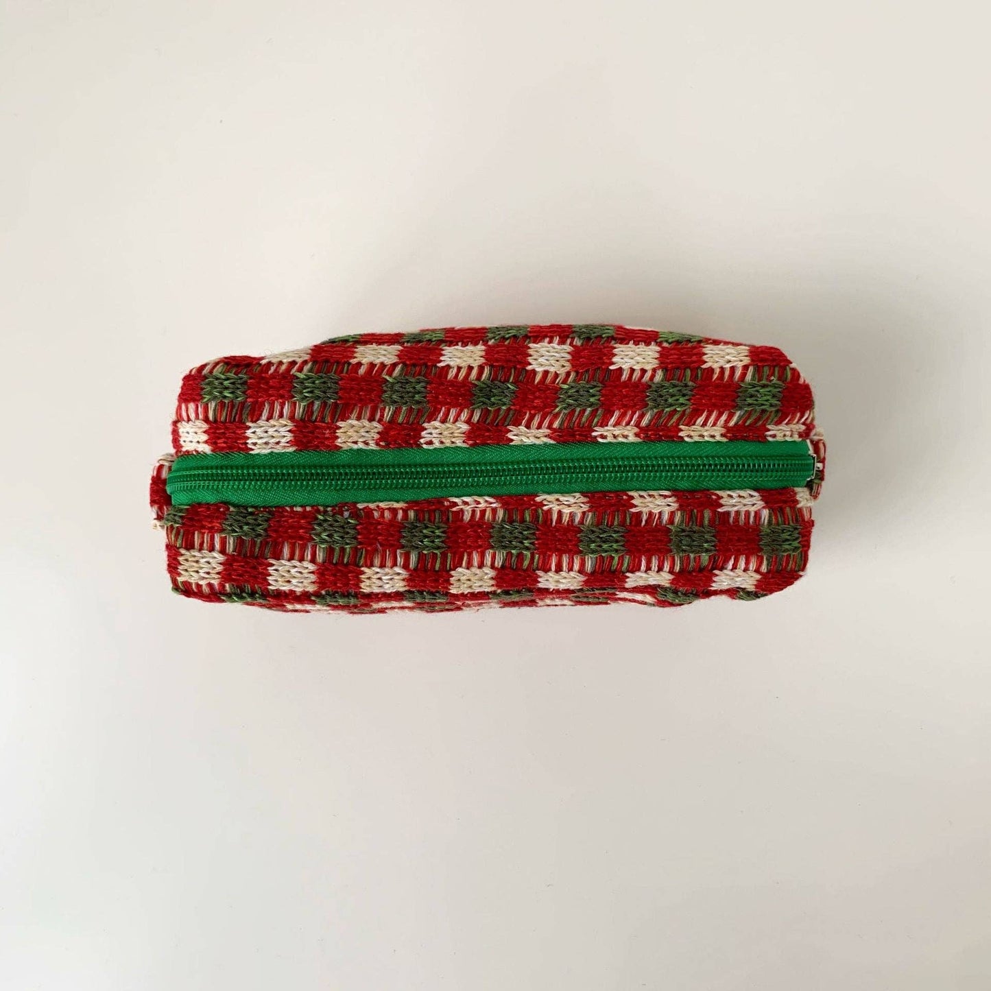 Christmas Color Block Knit Make Up Bag MK2BLW6W10BOB692