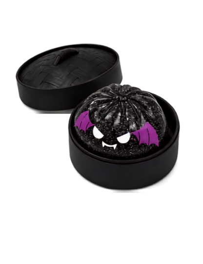 4" Halloween Glitter Jelly Dumpling - Black Steamer