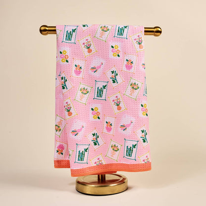 Waffle Tea Towel–It's Mahj Time