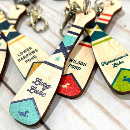 Lake Norman Paddle Keychain