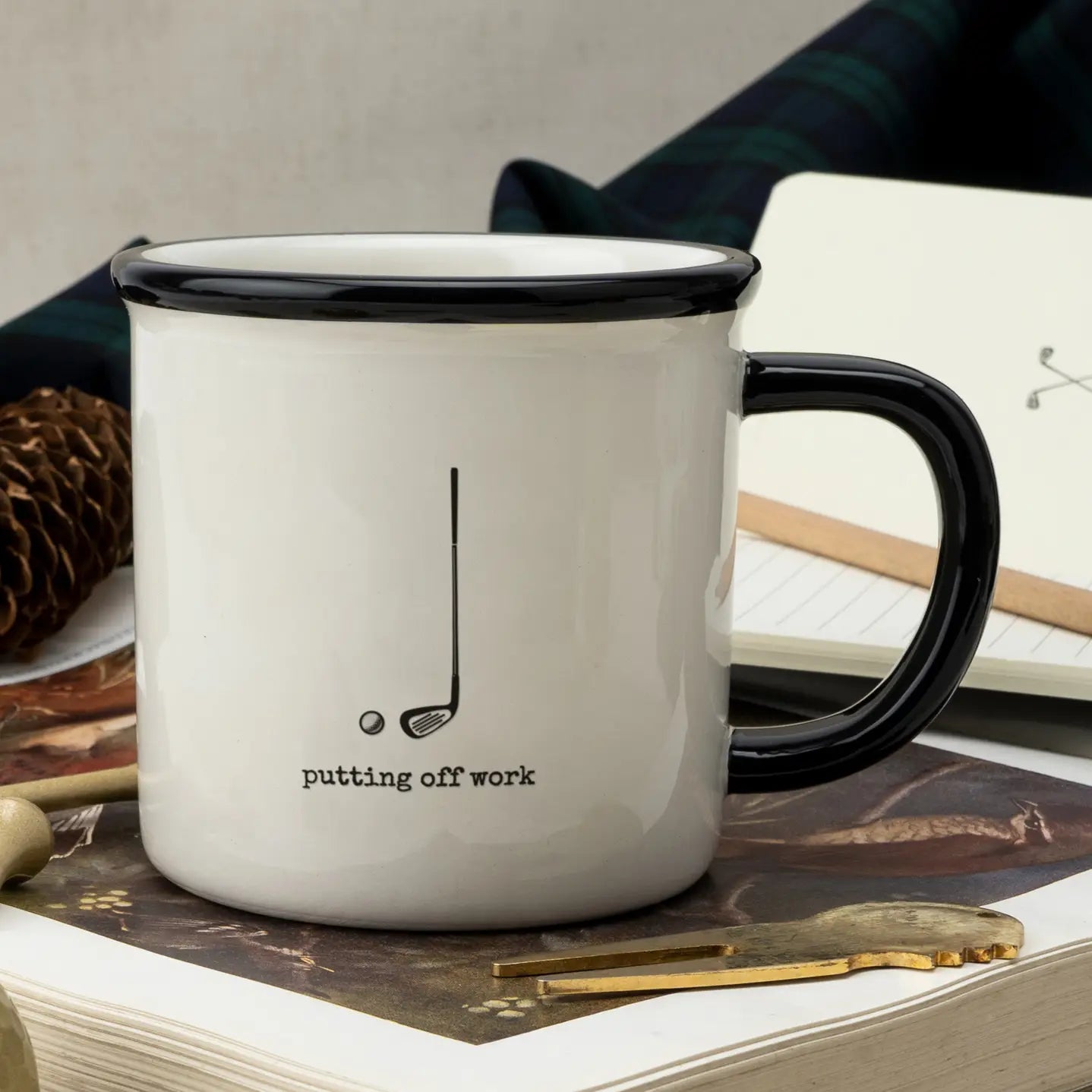 Fairways Golfing Goods 'Putting Off Work' Mug