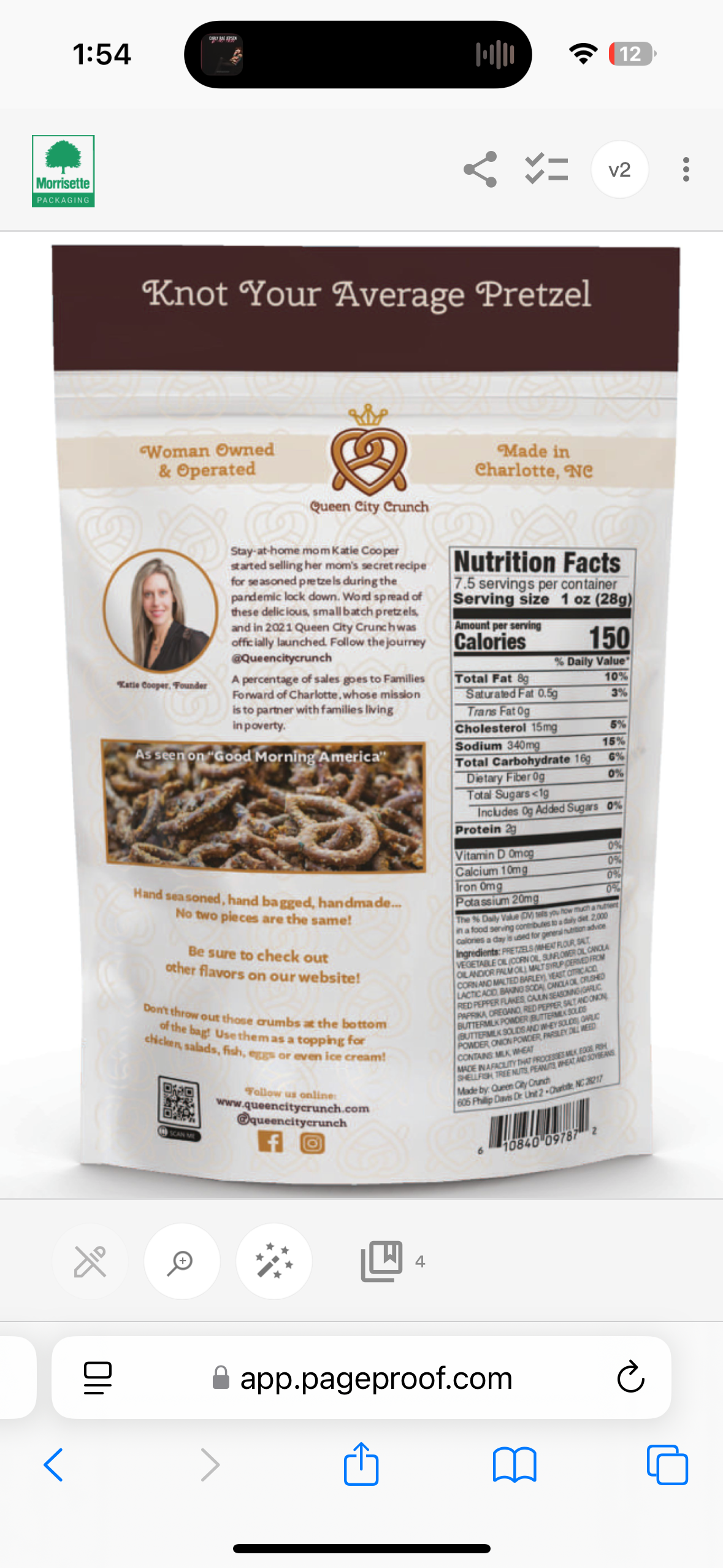 The OG Pretzel- 7.5oz gift bag. Our best seller! 
