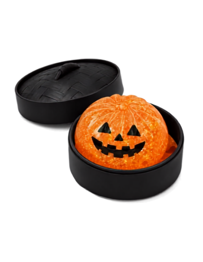 4" Halloween Glitter Jelly Dumpling - Black Steamer