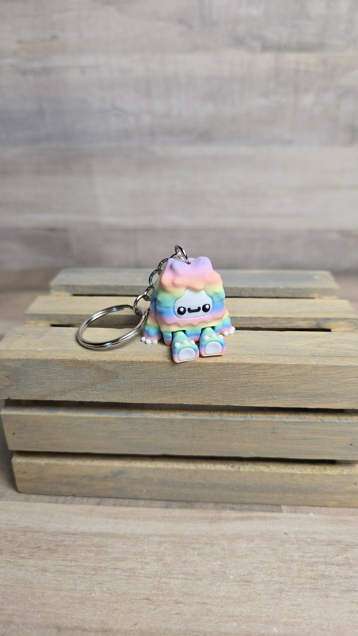 Bigfoot & Yeti Cryptid Fidget Keychain