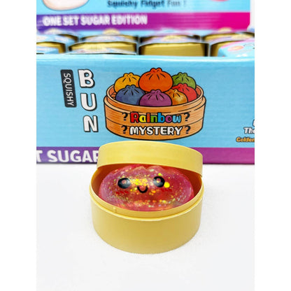 24pcs Mini Glitter Dumpling Squishy with Steamer