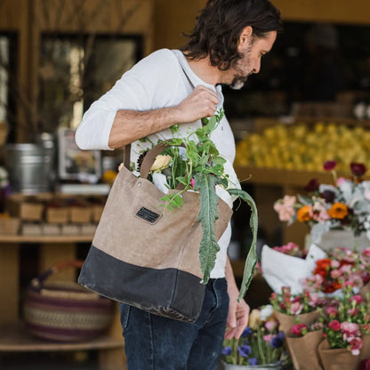 Neelum Market Tote Bag - Waxed Canvas Bag