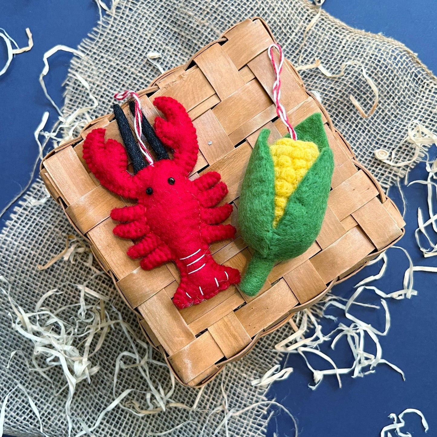Lobster Felt Wool Christmas Ornament