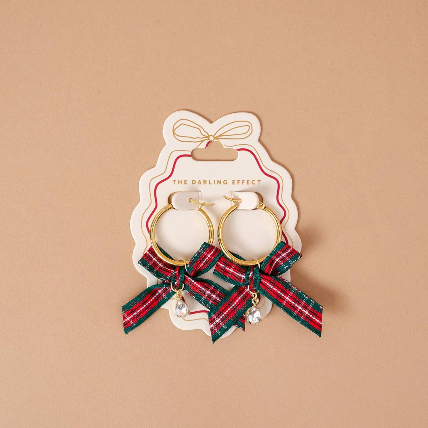 Signature Hoop Earrings-Dressed in Plaid
