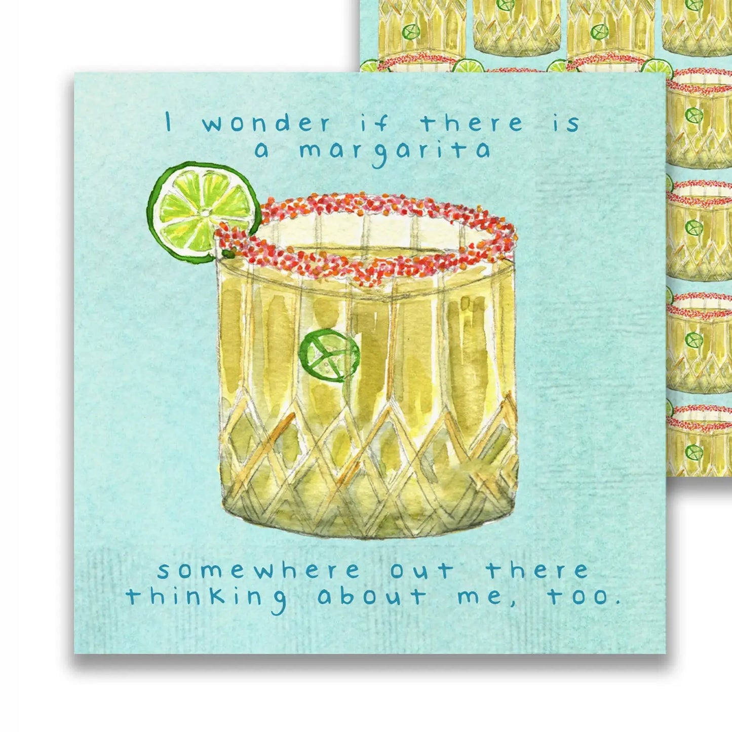 Margarita Somewhere Cocktail Napkin