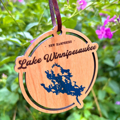Wooden Lake Ornaments - Personalized