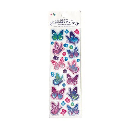 Stickiville: Skinny Stickers - Glittery Butterflies