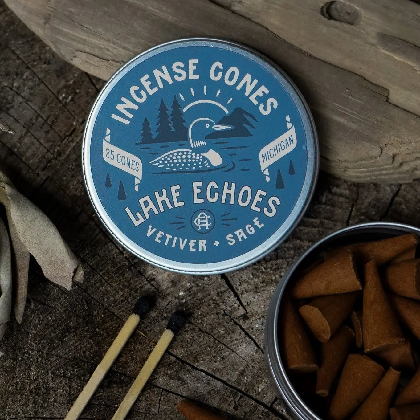 Ambush Candle Co. - Lake Echoes | Vetiver + Sage Incense