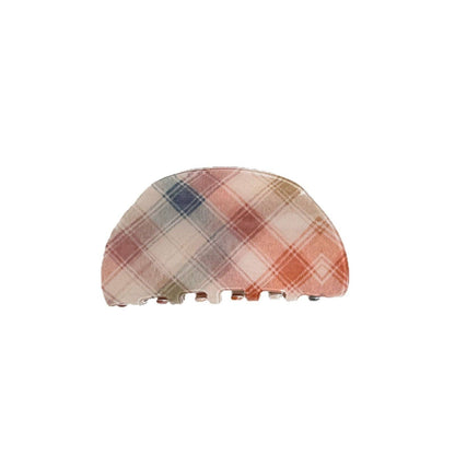 Vinatge Plaid Color Block Acrylic Hair Claws MK2PPM6W6HCP496